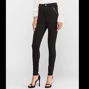 NWT Express High Waisted Zip Pocket Ponte Legging